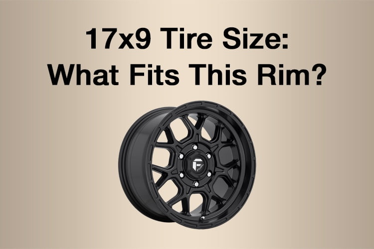 17x9 rim tire size