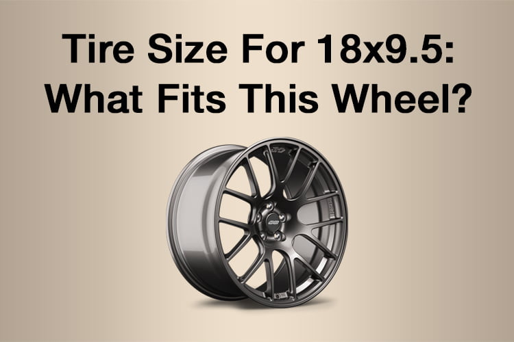 18x9.5 rim tire size