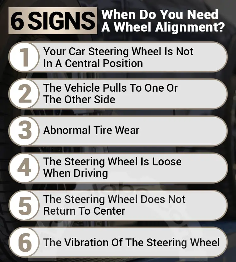 Signs you need a wheel alignment