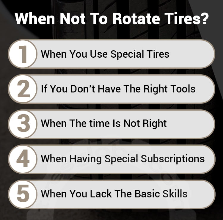 when not to rotate tires
