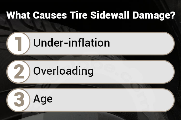 tire sidewall damage