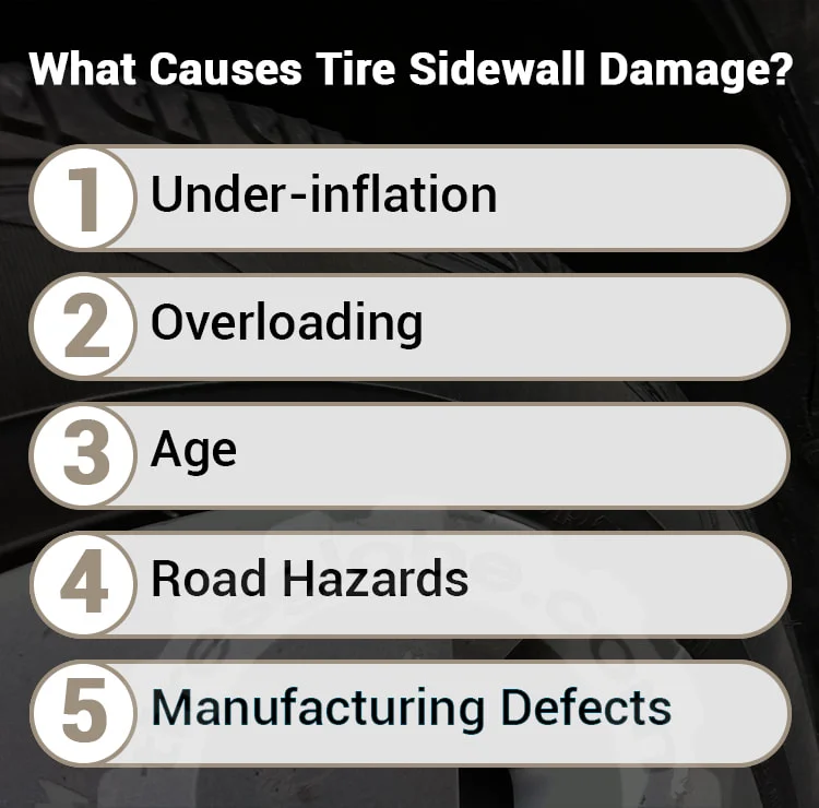 What Causes Tire Sidewall Damage