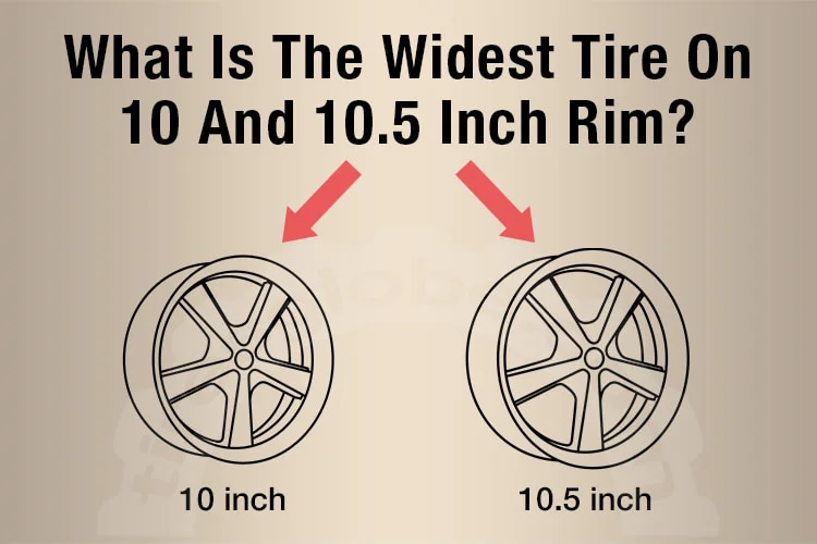 widest tire on 10 and 10.5 inch rim