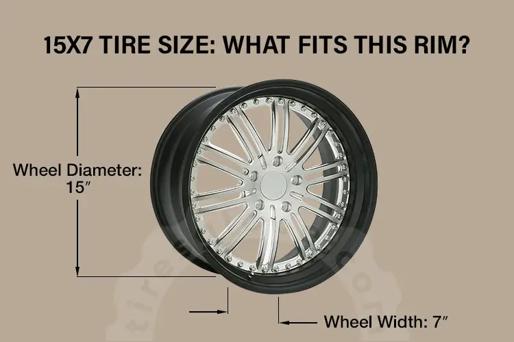 15x7 tire size